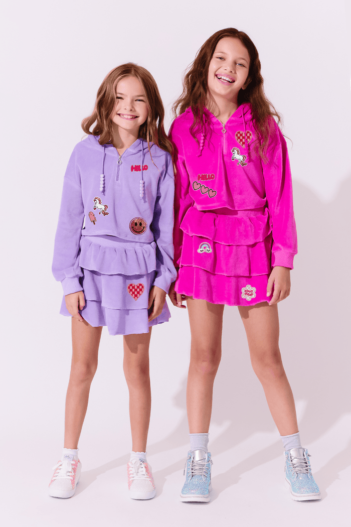 Lola-spring-25 Tops Happy Velour Set