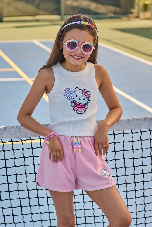 Lola + The Boys Tops 2 Hello Kitty® Tennis Star Tank