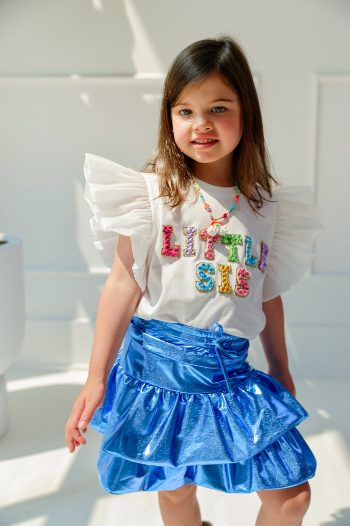 lola-new-arrival Tops 2 Little Sis Ruffle T-Shirt