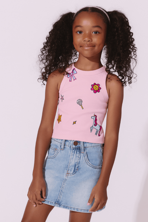 Lola + The Boys Tops Magic Patch Tank