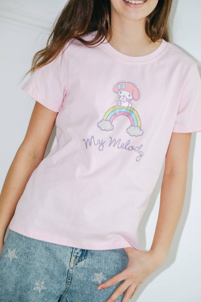 lola-hellokitty Tops My Melody™ Over the Rainbow Tee