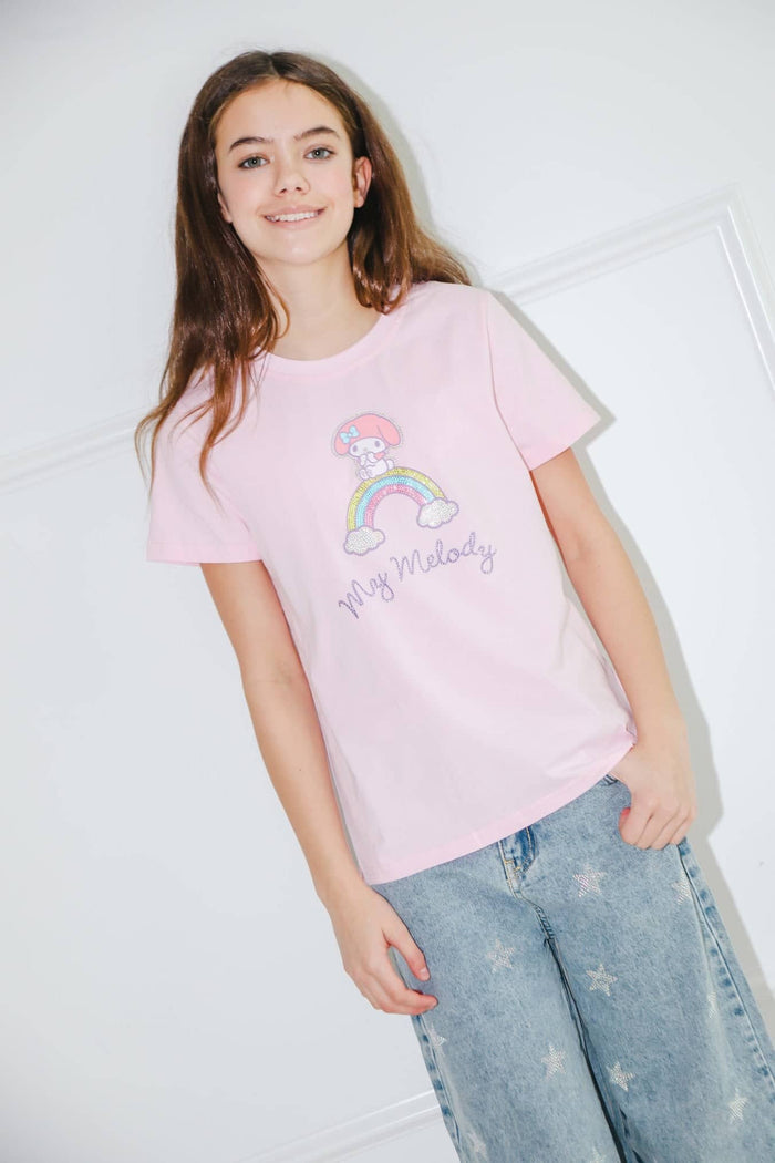lola-hellokitty Tops My Melody™ Over the Rainbow Tee