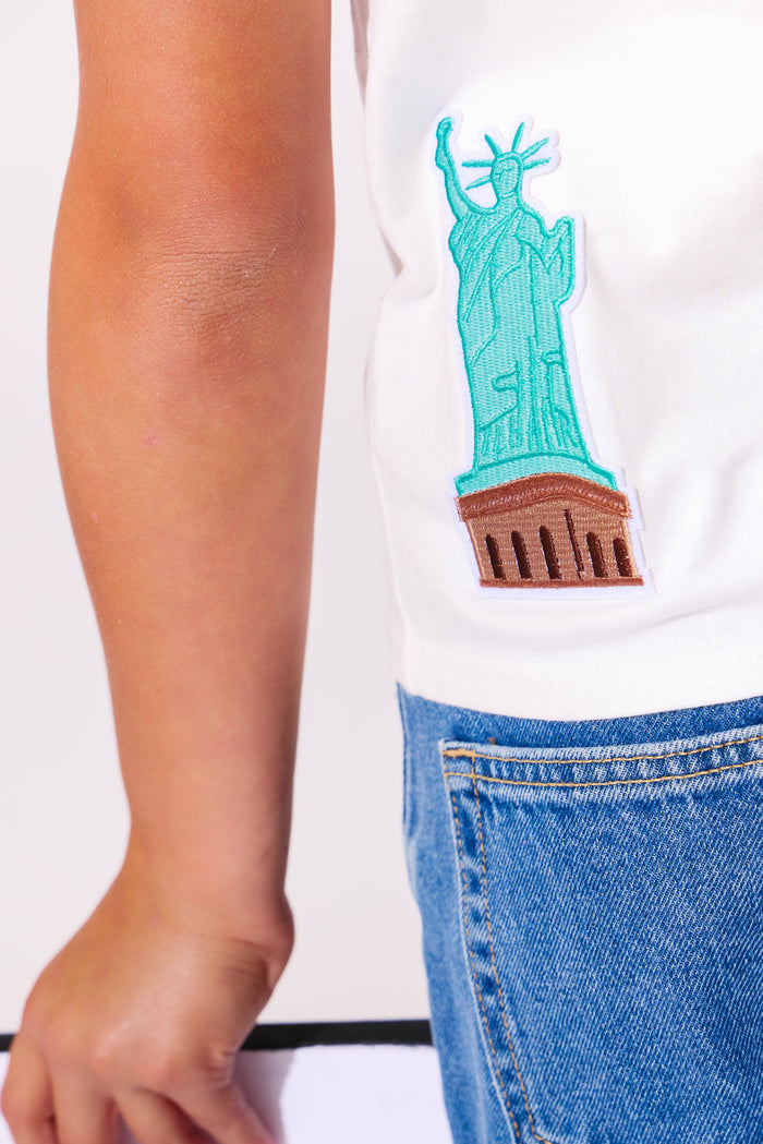 Lola + The Boys Tops NYC Patch Tshirt