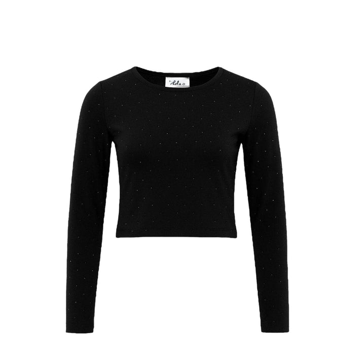 Lola + The Boys Tops Black / 2 Pretty Sparkle Long Sleeve