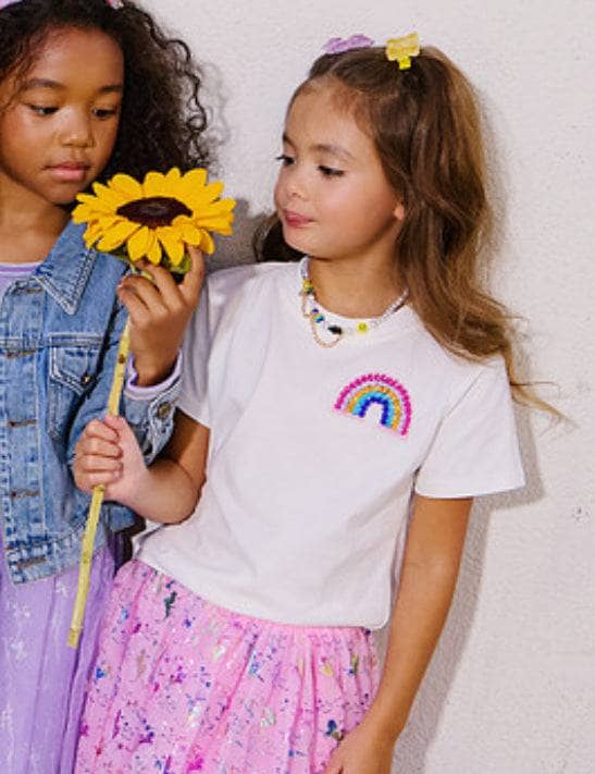 Lola + The Boys Tops Rainbow Daily Reminders T-shirt