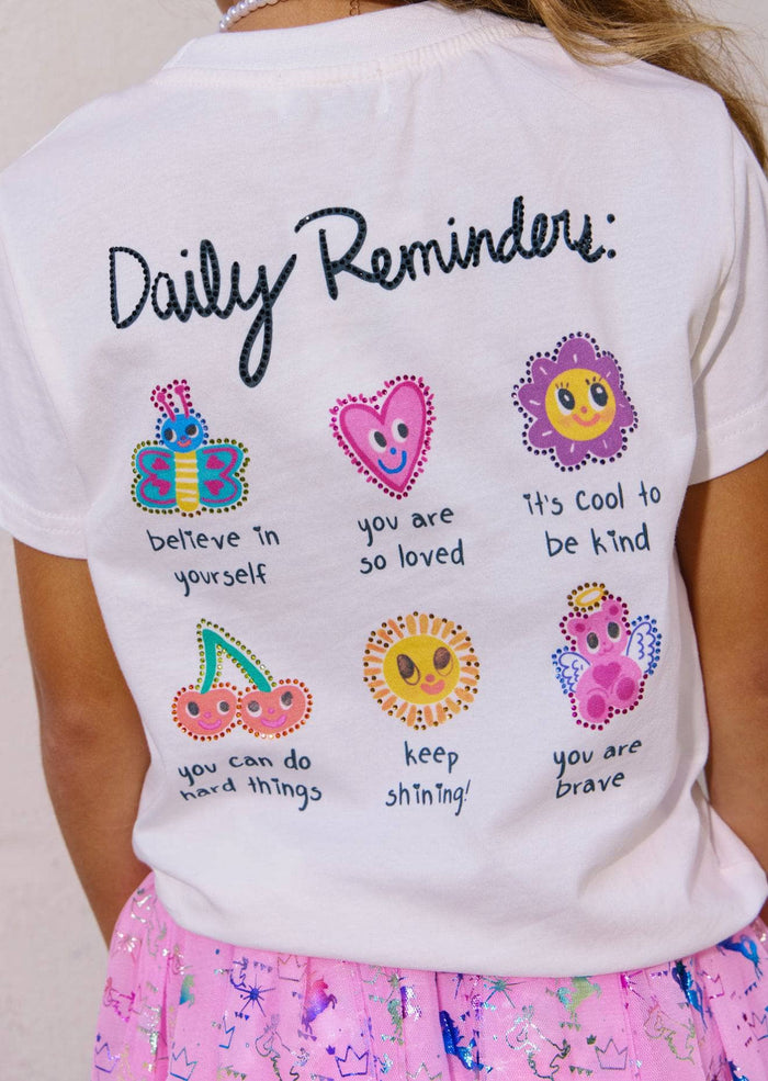 Lola + The Boys Tops Rainbow Daily Reminders T-shirt