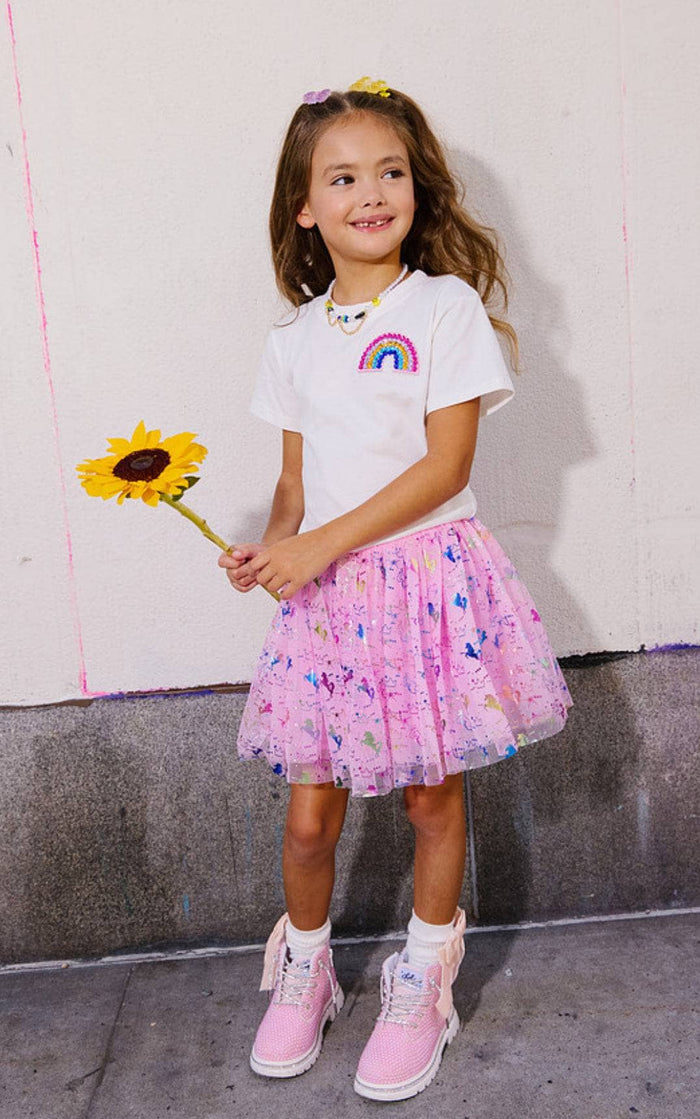 Lola + The Boys Tops Rainbow Daily Reminders T-shirt