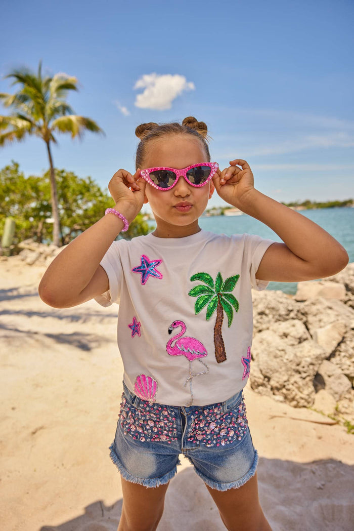 Lola and The Boys Tops Summer Icon T-shirt