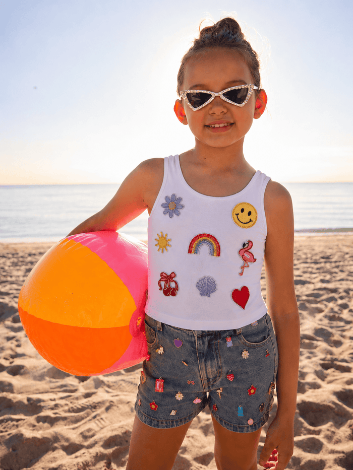 Lola + The Boys Tops Summer Patch Tank