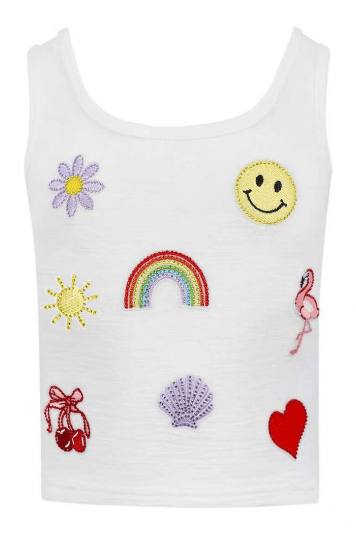Lola + The Boys Tops Summer Patch Tank