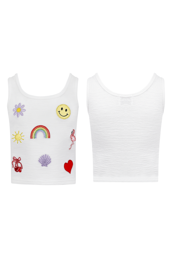 Lola + The Boys Tops Summer Patch Tank