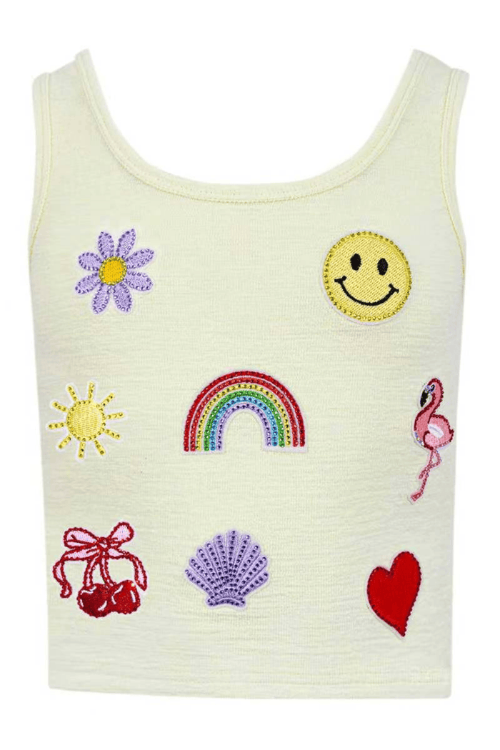 Lola + The Boys Tops Summer Patch Tank