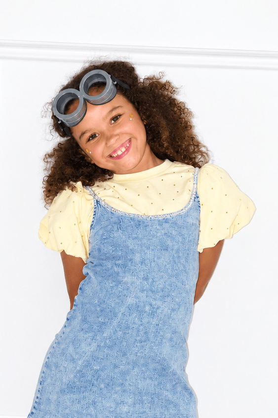 Lola + The Boys Tops 2 Sunny Sparkle Princess Ruffle T-shirt