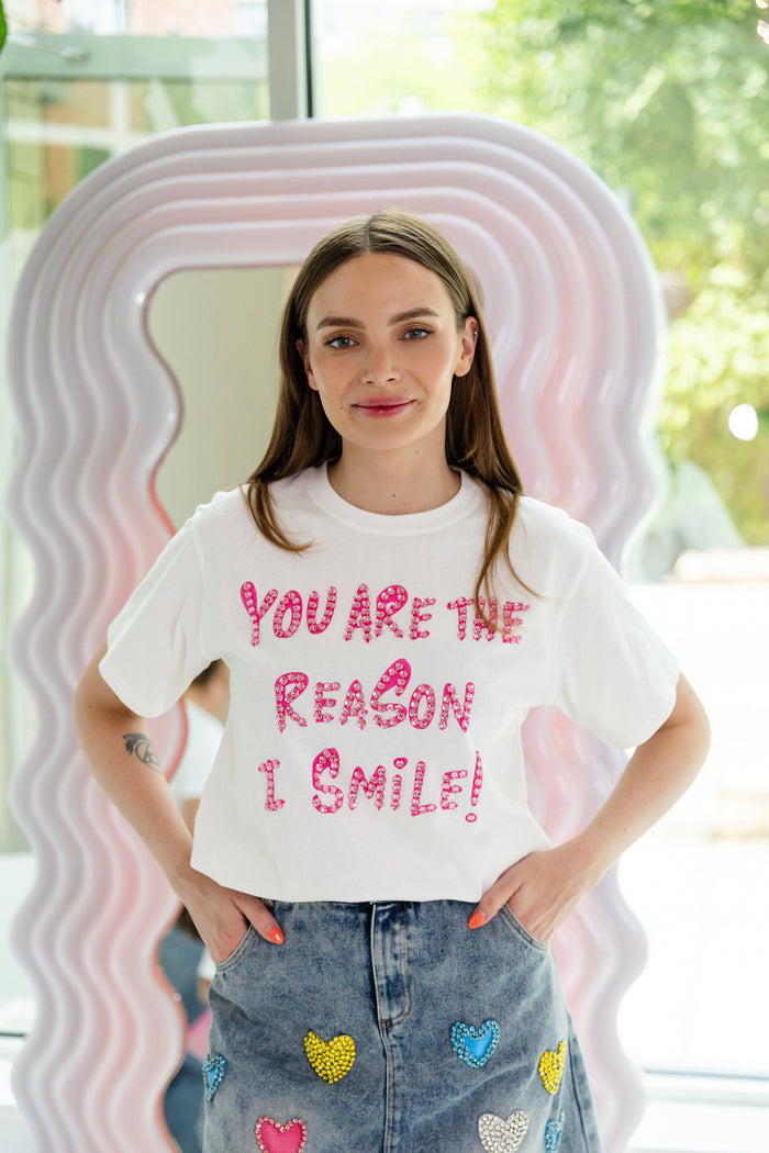 Lola + The Boys Tops Women’s You Are The Reason I Smile T-shirt