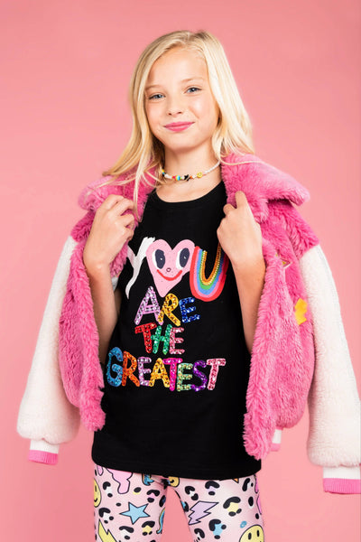 Lola + The Boys Tops 2 / Black You Are The Greatest Gem T Shirt