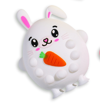 Top Trenz Toys White Bunny OMG Pop Rockers - Easter Bunny Edition