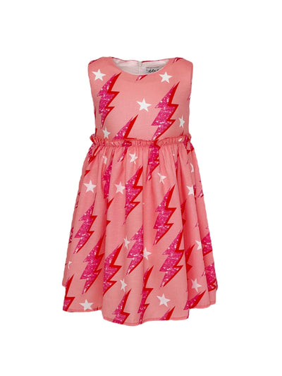 Lola + The Boys Twinkling Lightning Bolt Dress