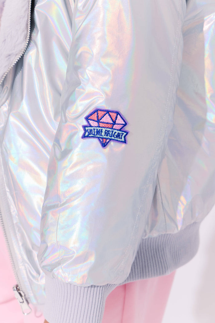 Lola + The Boys Unicorn Magic Hologram Puffer