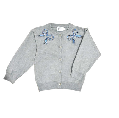 Blue Gems Bow Cardigan