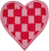 Pink and Red Checked Heart