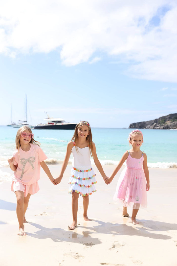 Lola + The Boys White Happy Floral Set