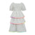 White Rainbow Pom Pom Dress