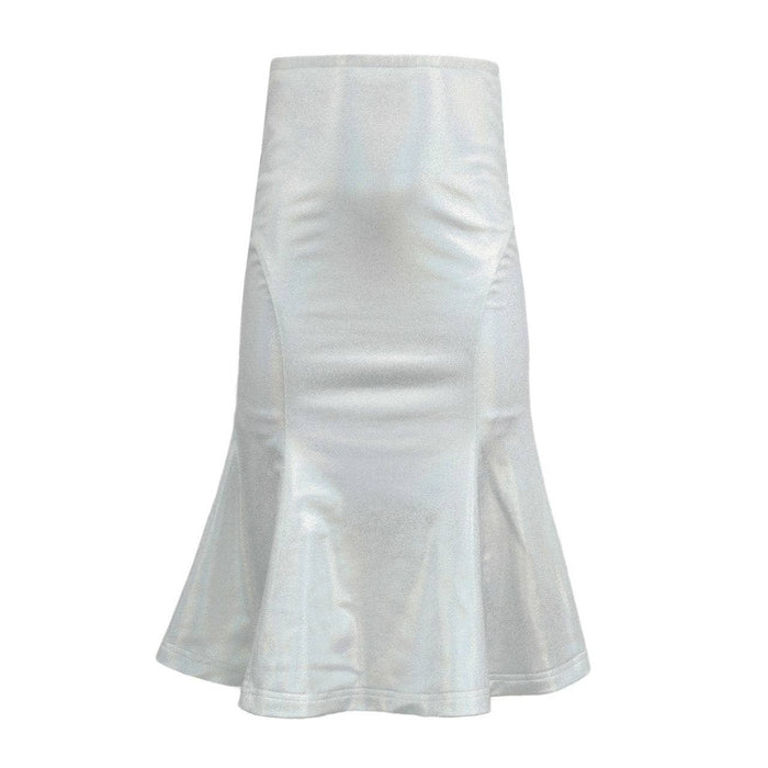 Lola + The Boys 6 White Shimmer Skirt