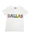Lola + The Boys Small Women's Crystal DALLAS T-shirt