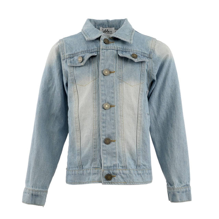 Lola + The Boys Women's Crystal Tassel Denim Jacket