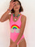 Women's Pearl Clouds Rainbow Swimsuit