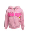 Lola + The Boys Small Women's Smiley Crystal CHICAGO Zip Hoodie