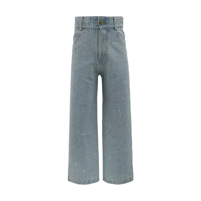 Lola + The Boys Women's Sparkle Crystal Denim Jeans