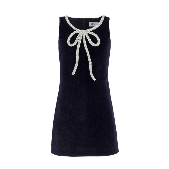 velvet bow christmas dress Red Velvet Christmas Dress: Holiday Outfit With Hair Bow
