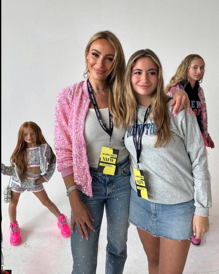 Lola + The Boys Womens Women's New York City Gems Sweatshirt