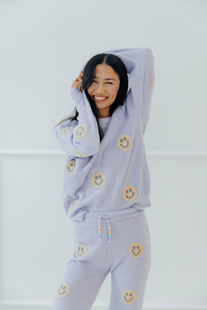 Lola + The Boys Womens Women's Smiley Fuzzy Set
