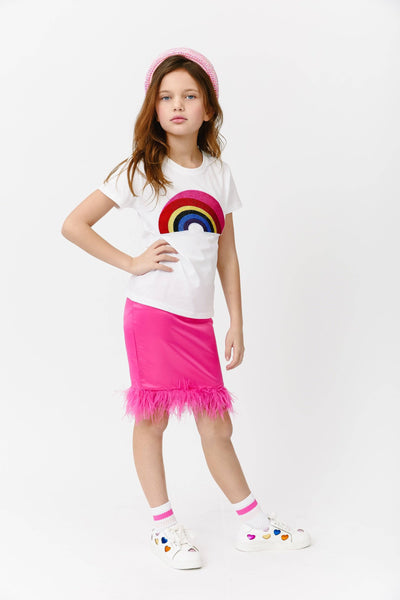 Lola + The Boys 3D Crystal Rainbow T-shirt