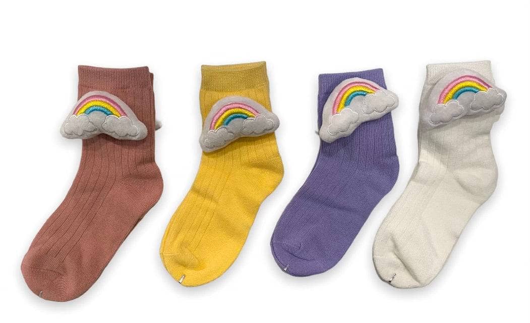Rainbow Plushie Socks