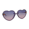 Lola + The Boys Accessories Purple Glitter Bee Love Sunglasses