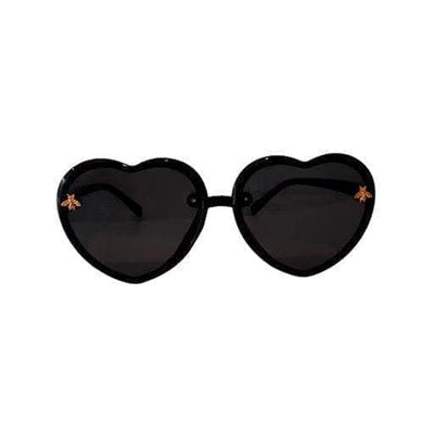 Lola + The Boys Accessories Black Bee Love Sunglasses