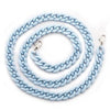 Lola + The Boys Accessories Baby Blue Chain Link Mask Chains