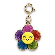 Charm It! Accessories Gold Glitter Happy Flower Charm Charm It! Charms