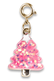 Charm It! Accessories Pink Glitter Christmas Tree Charm It! Charms