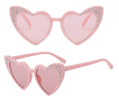 Lola & The Boys Accessories Crystal mini  Heart Sunglasses