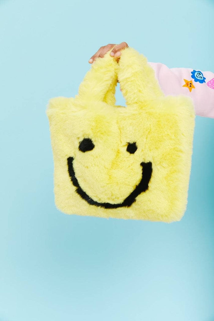 Lola + The Boys Accessories Fuzzy Smiley Purse