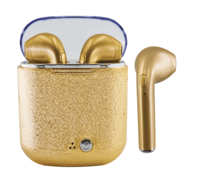 Lola + The Boys Accessories Gold Glitter Earbuds