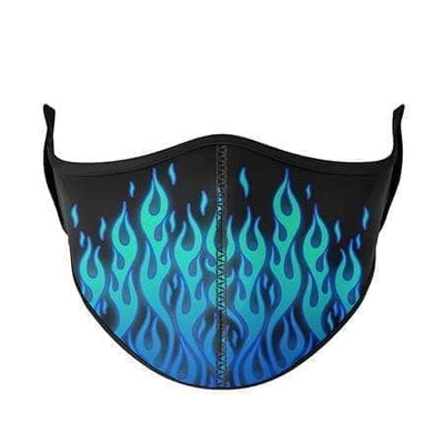 Lola + The Boys Accessories Blue flame Graphic Print Mask (8 & up)