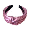 Lola + The Boys Accessories Pink Metallic Knotted Headbands