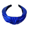 Lola + The Boys Accessories Blue Metallic Knotted Headbands