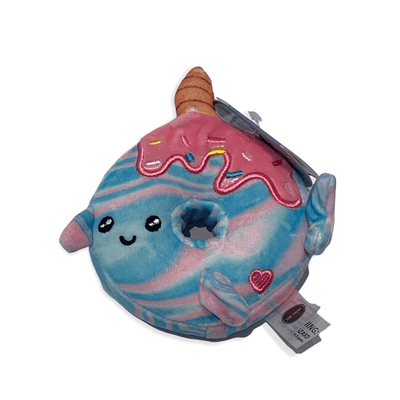 Lola + The Boys Accessories Narwhal with Ice Cream Mini Donut Scented Plush Squishy