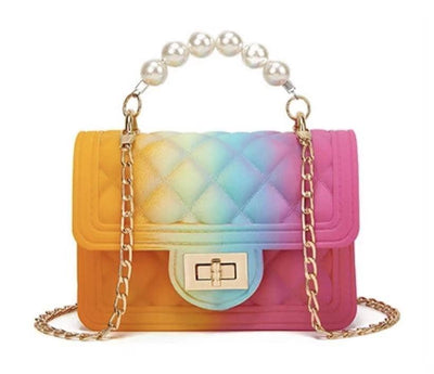 CHANEL Calfskin Quilted Medium Rainbow Double Flap Multicolor 1328771 |  FASHIONPHILE